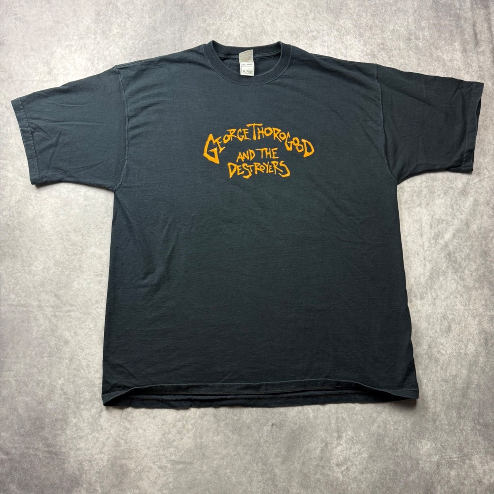 George Thorogood and the Destroyers Bad to the Bone T-Shirt Black 2XL Fruit Loom